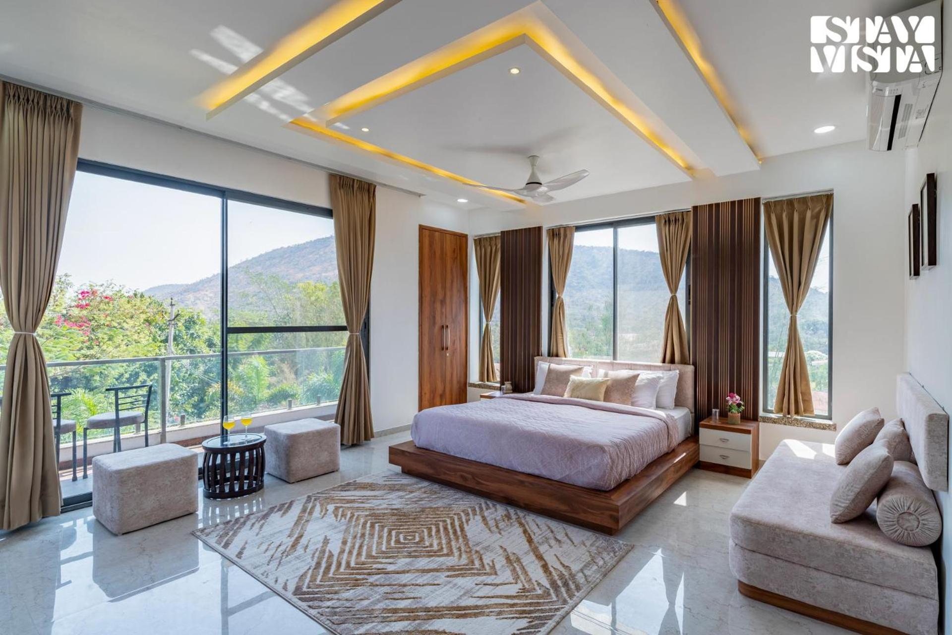Stayvista'S Bella Dream - Mountain-View With Outdoor Pool, Lawn Featuring A Gazebo & Indoor Games Удайпур Екстер'єр фото